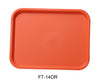 Yanco FT-14OR Serving Trays 14" X 10" FAST FOOD TRAY ORANGE, Shape: Rectangular, Color: Orange, Material: Plastic, Pack of 24