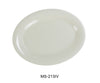 Yanco MS-213IV Mile Stone Oval Platter, Shape: Oval, Color: Ivory, Material: Melamine, Pack of 12