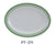 Yanco PT-211 Pine Tree Oval Platter, Melamine, Pack of 24 (2 Dz)