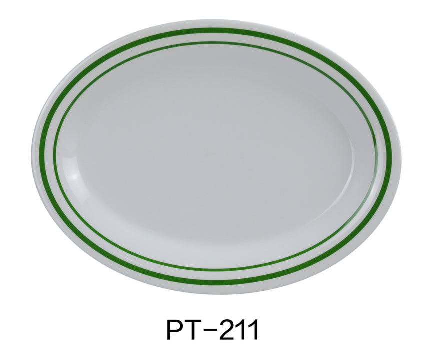 Yanco PT-211 Pine Tree Oval Platter, Melamine, Pack of 24 (2 Dz)