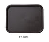 Yanco FT-14BR Serving Trays 14" X 10" FAST FOOD TRAY BROWN, Shape: Rectangular, Color: Brown, Material: Plastic, Pack of 24