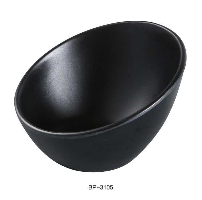 Yanco BP-3105 Black Pearl-2 Sheer Bowl, Shape: Round, Color: Black, Material: Melamine, Pack of 48