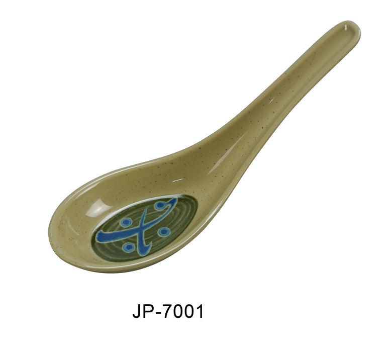 Yanco JP-7001 Japanese Soup Spoon, , Color: Sand, Material: Melamine, Pack of 72