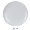 Yanco CO-109 Coupe Pattern Round Plate, Shape: Round, Color: White, Material: Melamine, Pack of 24