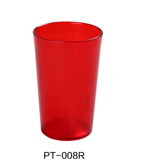 Yanco PT-008R Tumbler, , Color: Red, Material: Plastic, Pack of 72
