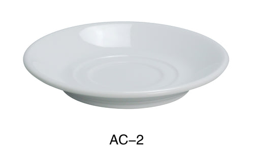 Yanco AC-2 ABCO Saucer, Shape: Round, Color: White, Material: China, Pack of 36