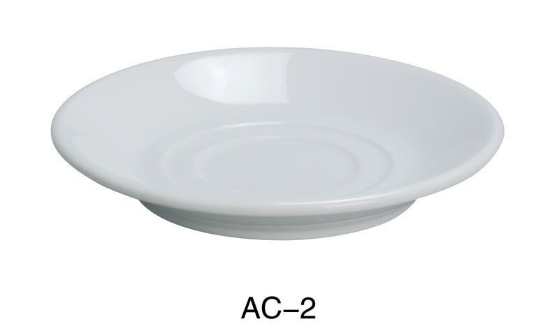 Yanco AC-2 ABCO Saucer, Shape: Round, Color: White, Material: China, Pack of 36