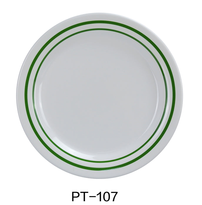 Yanco PT-107 Pine Tree Round Dinner Plate, Melamine, Pack of 48 (4 Dz)