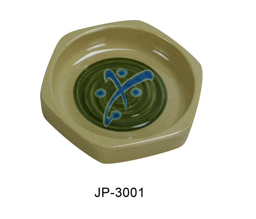 Yanco JP-3001 Japanese Dish, Shape: Round, Color: Sand, Material: Melamine, Pack of 48