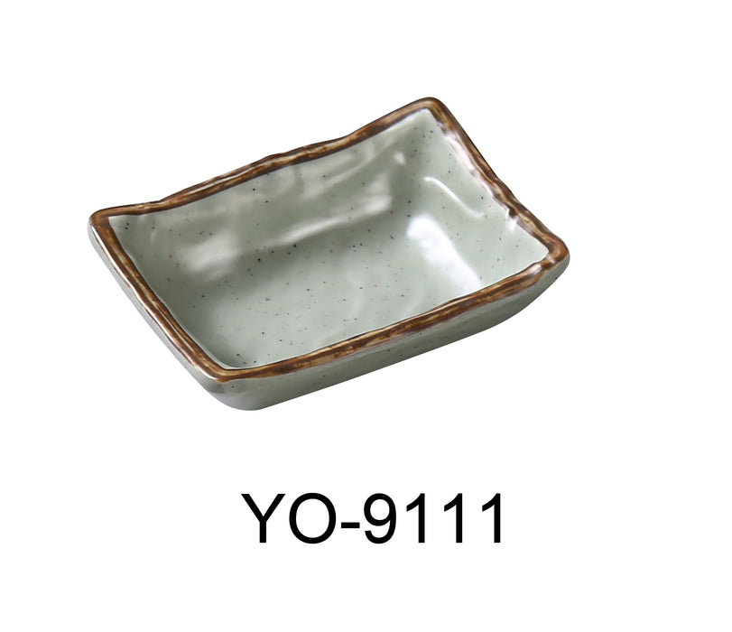 Yanco YO-9111 Yoto 3" X 2" X 3/4" SAUCE DISH 3 OZ, Melamine, Pack of 48 (4 Dz)