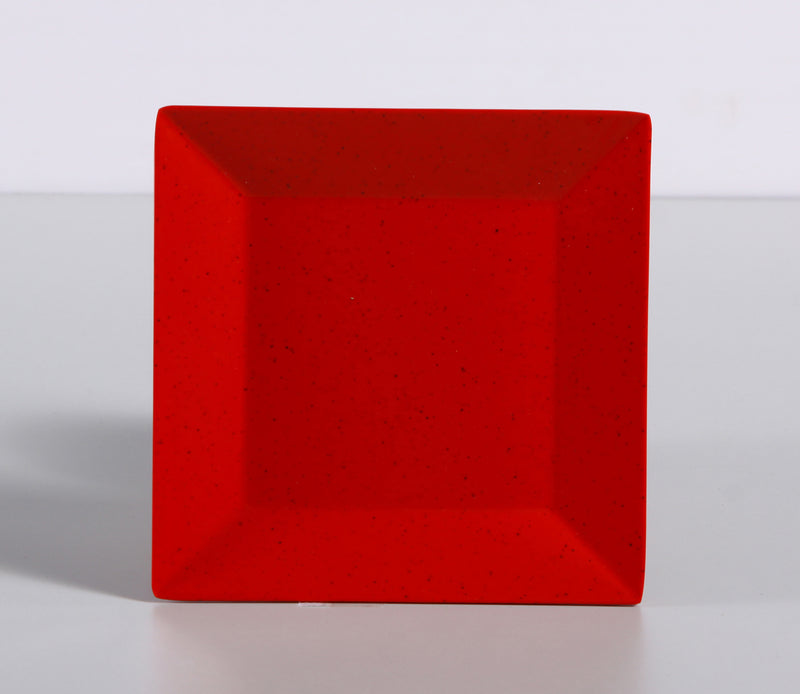 Yanco ME-106 Mexico Plate, Shape: Square, Color: Red, Material: Melamine, Pack of 48