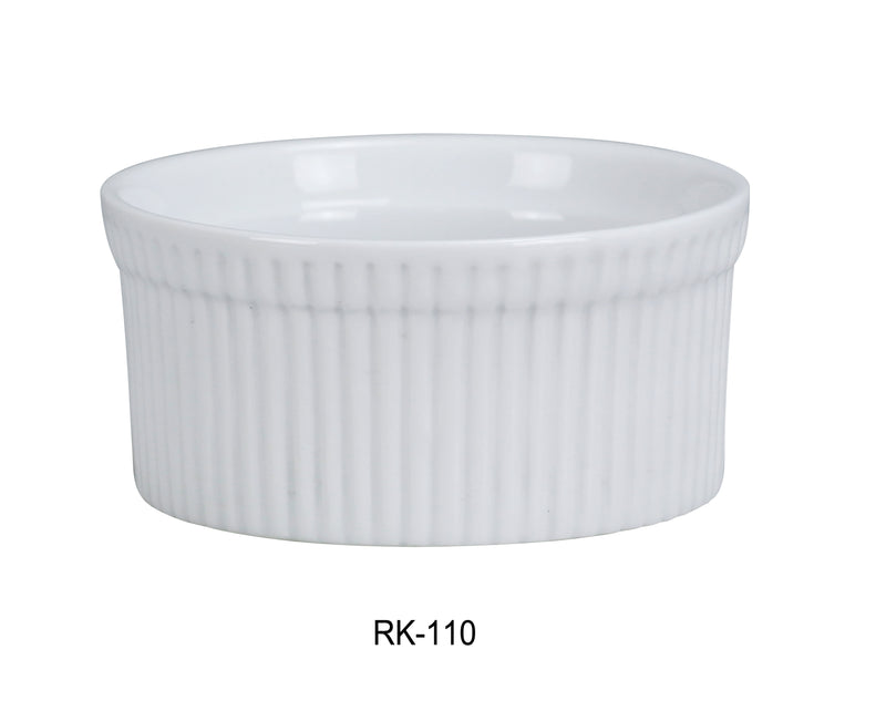 Yanco RK-110 Ramekin, Shape: Round, Color: White, Material: China, Pack of 24