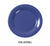 Yanco MS-005BU Mile Stone Wide Rim Round Plate, Shape: Round, Color: Blue, Material: Melamine, Pack of 48