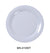 Yanco MS-010WT Mile Stone Wide Rim Round Plate, Shape: Round, Color: White, Material: Melamine, Pack of 24