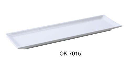 Yanco OK-7015 Osaka-2 Sushi Plate, Melamine, Pack of 12 (1 Dz)