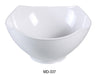 Yanco MD-337 Milando Square Bowl, Shape: Square, Color: White, Material: Melamine, Pack of 24