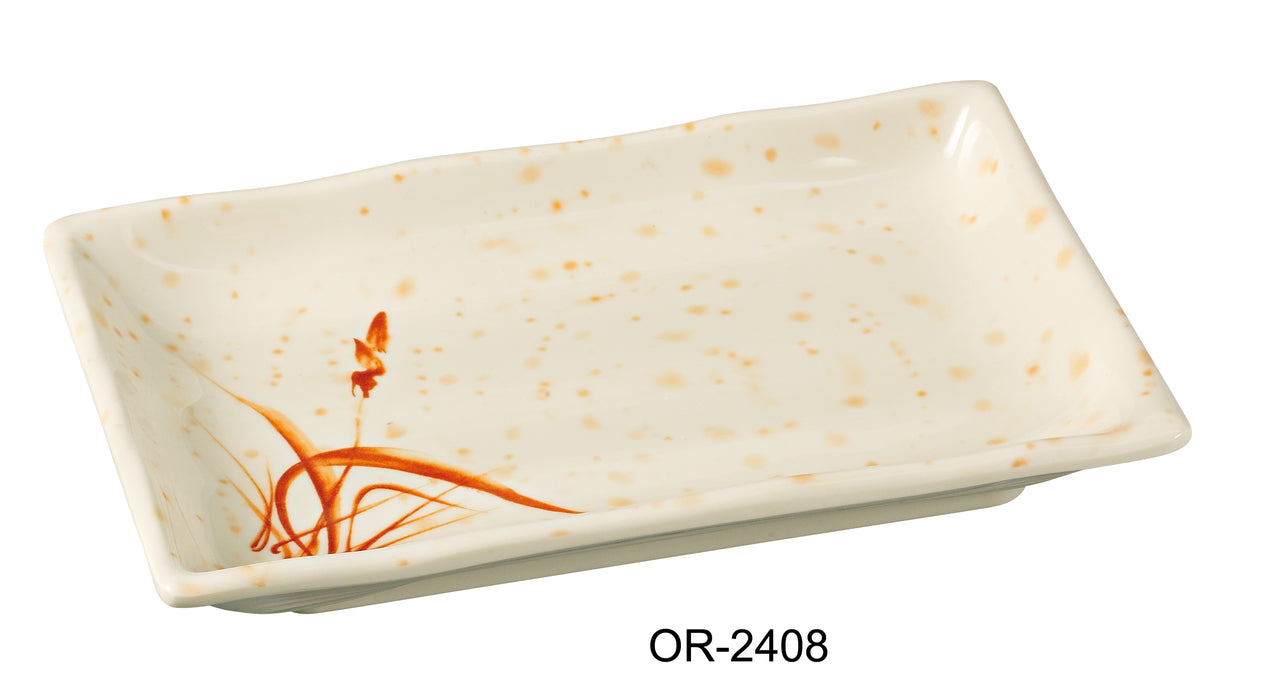 Yanco Orchis OR-4031 Two Divided Sauce Dish, Melamine, Pack of 72 (6 Dz)