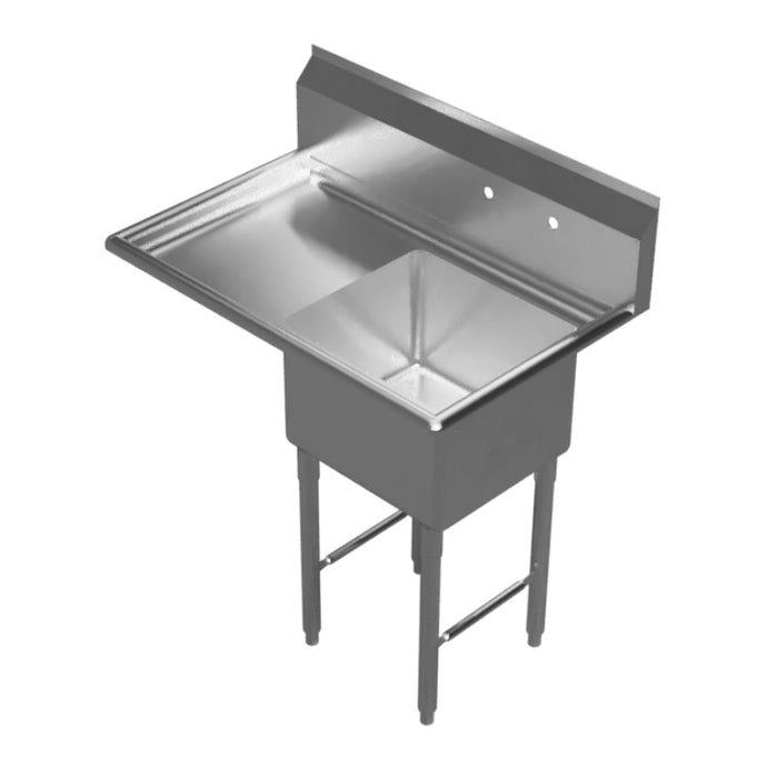 GSW Economy 1 Compartment Sink - Left Drain Board