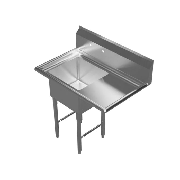 GSW Economy 1 Compartment Sink - Right Drain Board