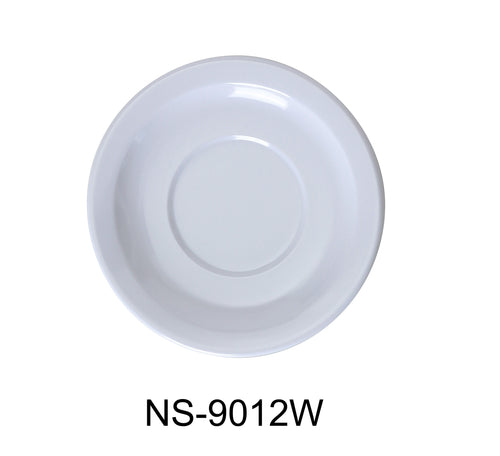 Yanco NS-9012W Coupe Pattern Saucer, Melamine, Pack of 48 (4 Dz)