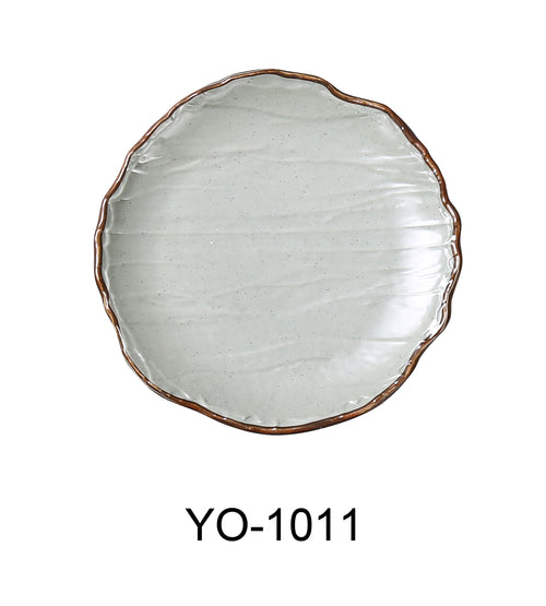 Yanco YO-1011 Yoto 11" X 1 1/4" Round Coupe Plate, Melamine, Pack of 12 (1 Dz)