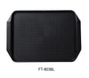 Yanco FT-803BL Serving Trays 17" X 12" FAST FOOD TRAY WITH  HANDLE BLACK, Shape: Rectangular, Color: Black, Material: Plastic, Pack of 24