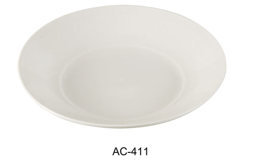 Yanco AC-411 ABCO 11.5" Salad Plate, Shape: Round, Color: White, Material: China, Pack of 12