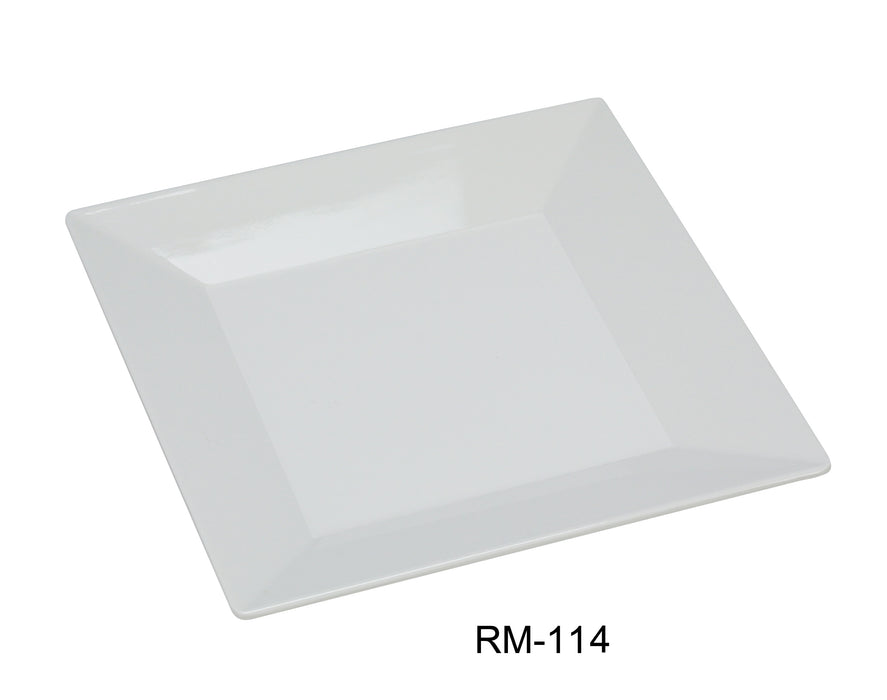 Yanco Rome RM-114 Square Plate, Melamine, Pack of 12 (1 Dz)