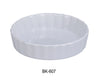 Yanco BK-607 Accessories 7 1/2" QUICHE DISH 18 OZ, Shape: Round, Color: White, Material: China, Pack of 24