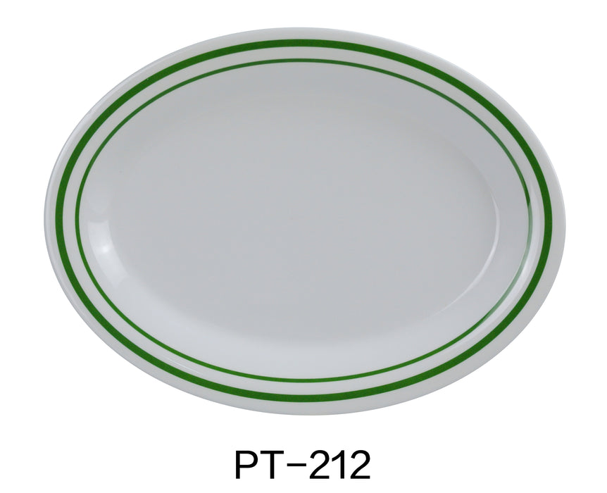 Yanco PT-212 Pine Tree Oval Platter, Melamine, Pack of 12 (1 Dz)