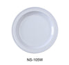 Yanco Nessico NS-105W Round Plate, Shape: Round, Color: White, Material: Melamine, Pack of 48
