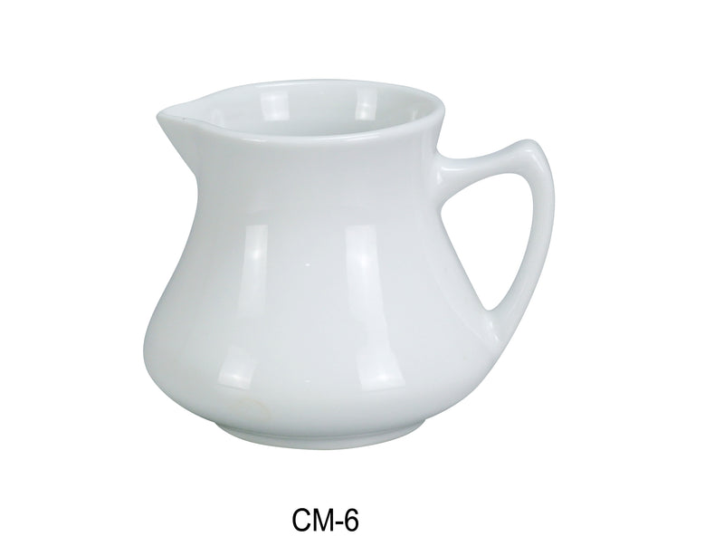 Yanco CM-6 Accessories 3 " X 3 1/2" CREAMER 6 OZ, , Color: White, Material: China, Pack of 36