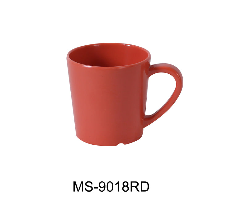 Yanco MS-9018RD Mile Stone Coffee/Tea Mug/Cup, , Color: Red, Material: Melamine, Pack of 48