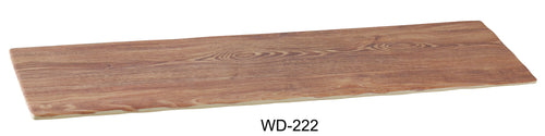 Yanco WD-222 Rectangular Wooden Tray, Melamine, Pack of 6