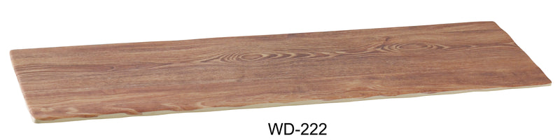 Yanco WD-222 Rectangular Wooden Tray, Melamine, Pack of 6