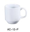 Yanco AC-12-P ABCO Prime Stackable Coffee/Tea Mug, , Color: White, Material: China, Pack of 36