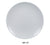 Yanco MD-110 Milando Round Plate, Shape: Round, Color: White, Material: Melamine, Pack of 24