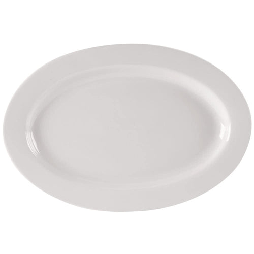 Yanco RE-12 Recovery Oval Platter, Shape: Oval, Color: White, Material: China, Pack of 24