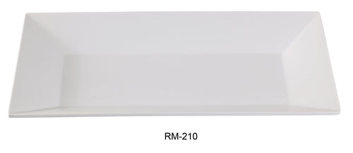 Yanco Rome RM-210 Rectangular Plate, Melamine, Pack of 24 (2 Dz)