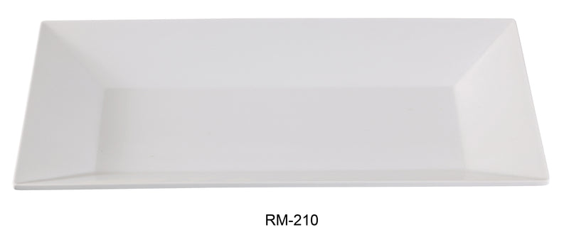 Yanco Rome RM-210 Rectangular Plate, Melamine, Pack of 24 (2 Dz)