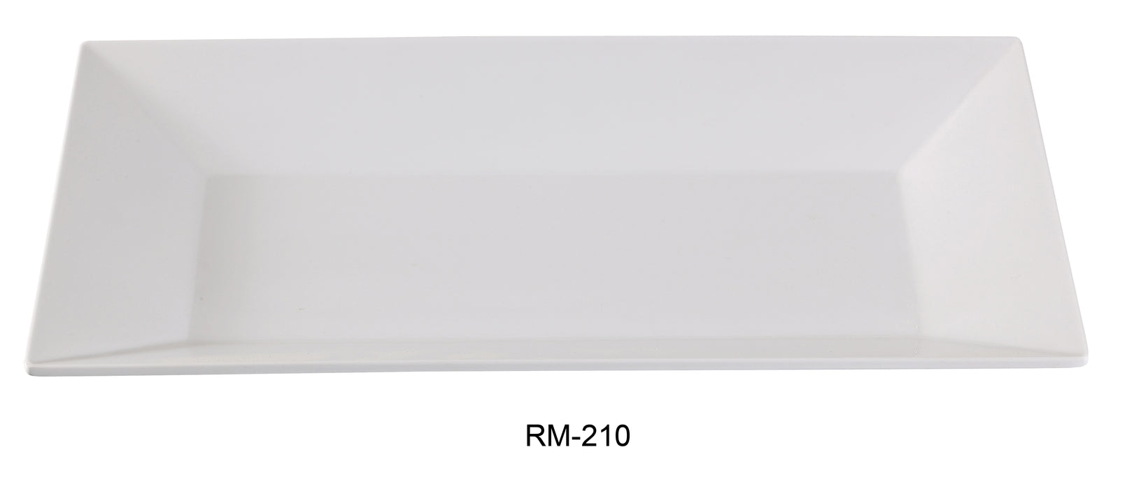 Yanco Rome RM-210 Rectangular Plate, Melamine, Pack of 24 (2 Dz)