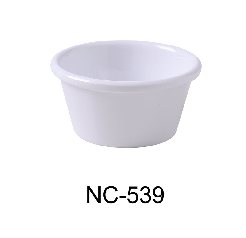 Yanco NC-539 Accessories Smooth Ramekin, 6 OZ, Melamine, Pack of 72 (6 Dz)