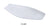 Yanco FU-807 Fuji  Platter, Shape: Rectangular, Color: White, Material: China, Pack of 36