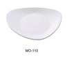 Yanco MO-110 Moderne 10.5" Triangle Plate, Shape: Triangular, Color: White, Material: Melamine, Pack of 24