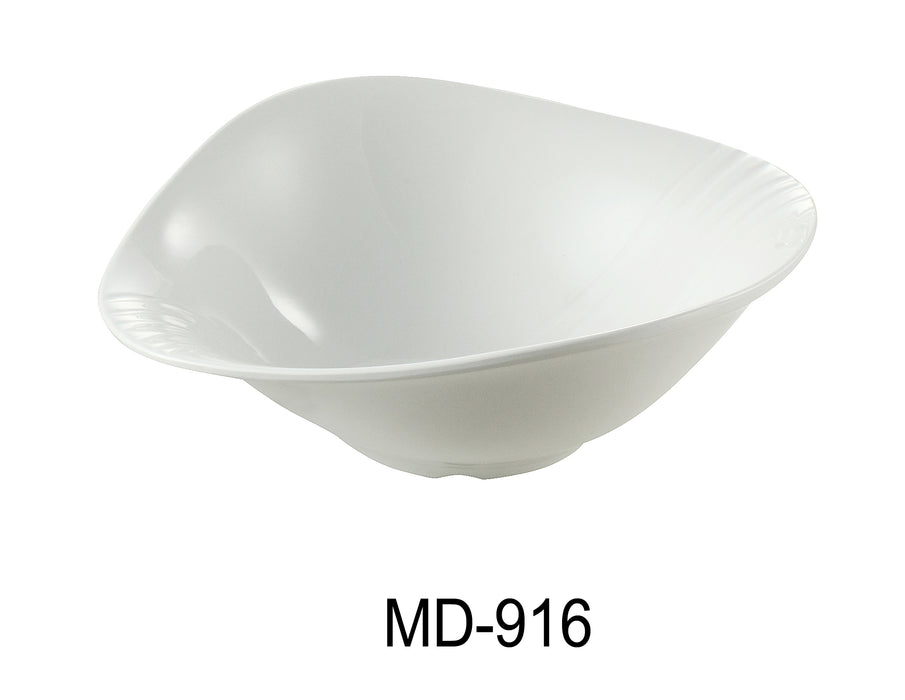 Yanco MD-916 Milando Bowl, Shape: Abstract, Color: White, Material: Melamine, Pack of 12