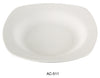 Yanco AC-511 ABCO 11.5" Square Pasta Bowl, Shape: Square, Color: White, Material: China, Pack of 12