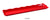 Yanco DC-6021R Deli Collection Scallop Edged Display Tray, Shape: Rectangular, Color: Red, Material: Melamine, Pack of 12