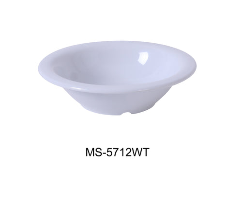 Yanco MS-5712WT Mile Stone Soup Bowl, Shape: Round, Color: White, Material: Melamine, Pack of 48