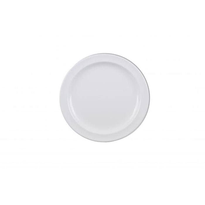 Thunder Group Melamine Western 8" DINNER PLATE, WHITE,1 doz