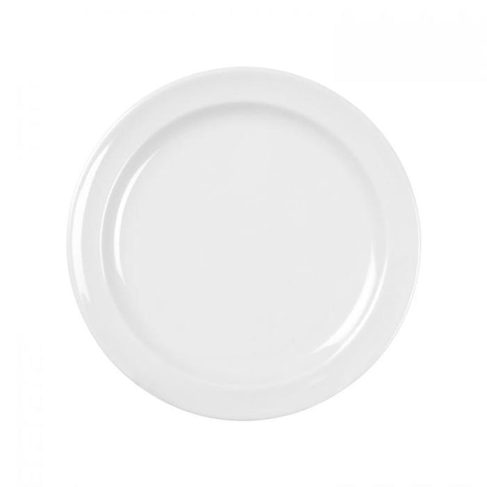 Thunder Group Melamine Western 8" DINNER PLATE, WHITE,1 doz